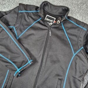 Freeze Out Thermal Protection Jacket Full Zip Detachable Sleeves Black Mens L